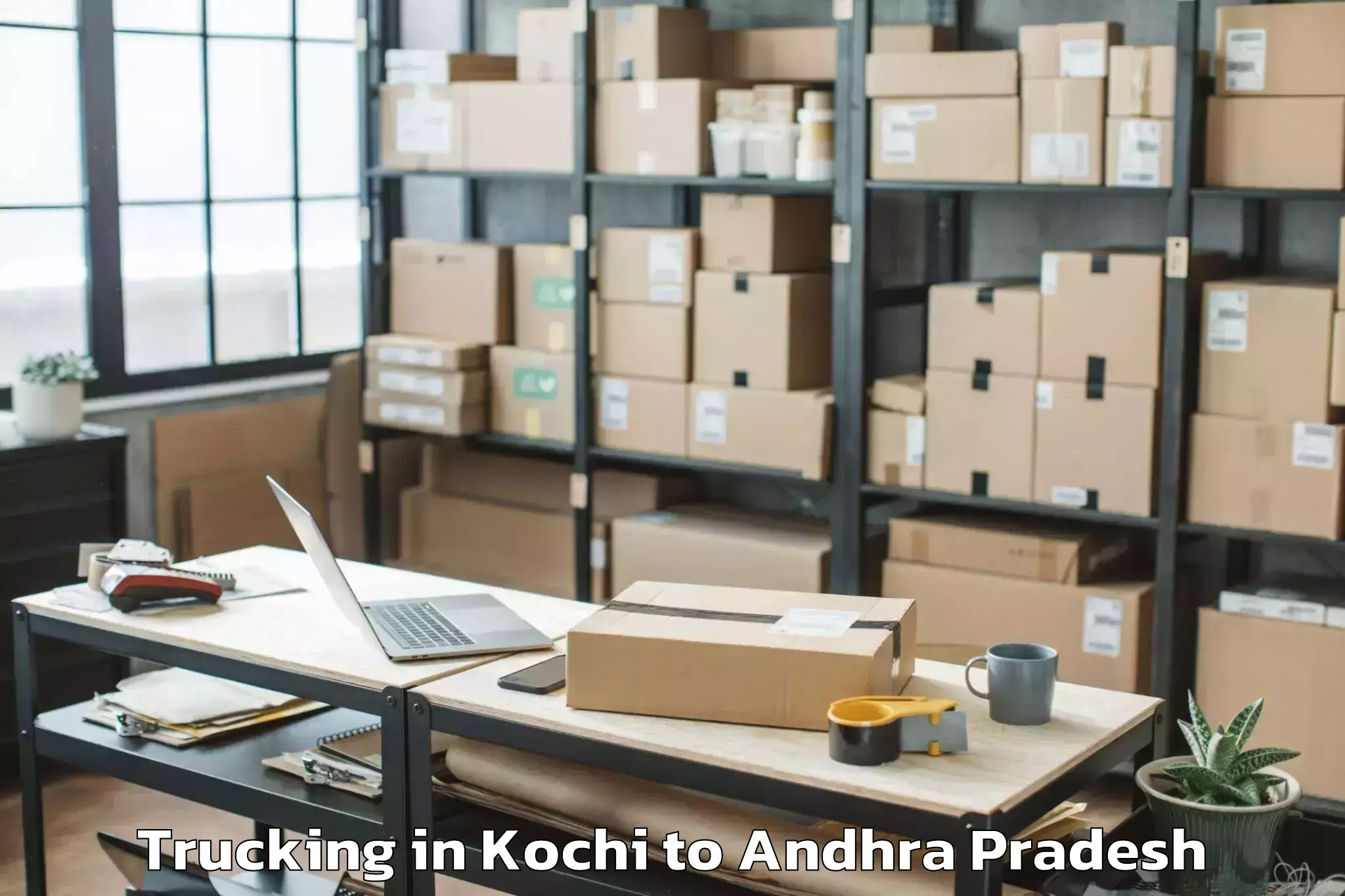 Book Kochi to Abhilashi University Visakhapa Trucking